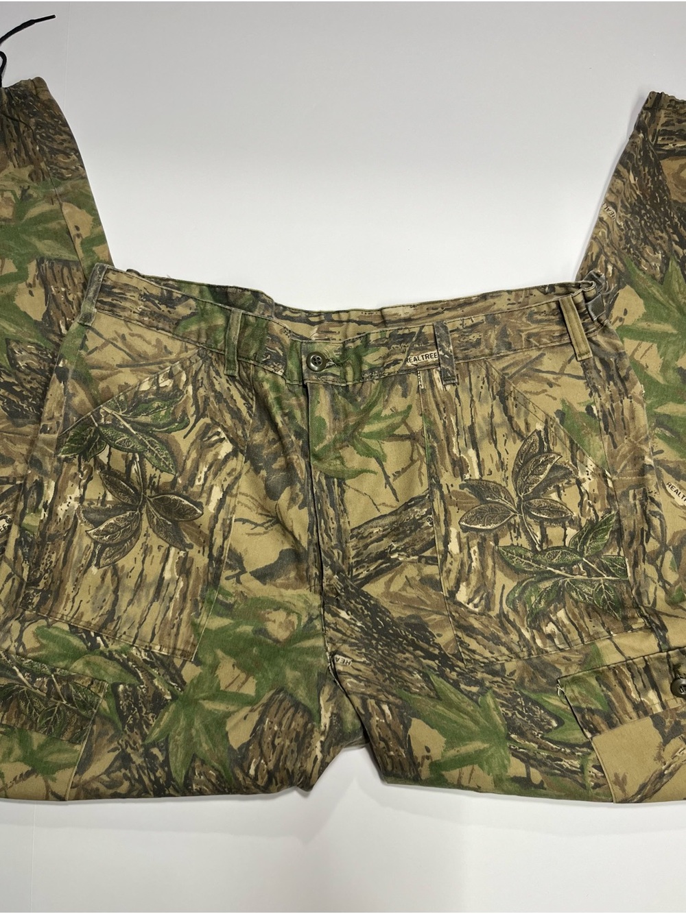 Realtree Camo Cargo Pants in Green and Tan